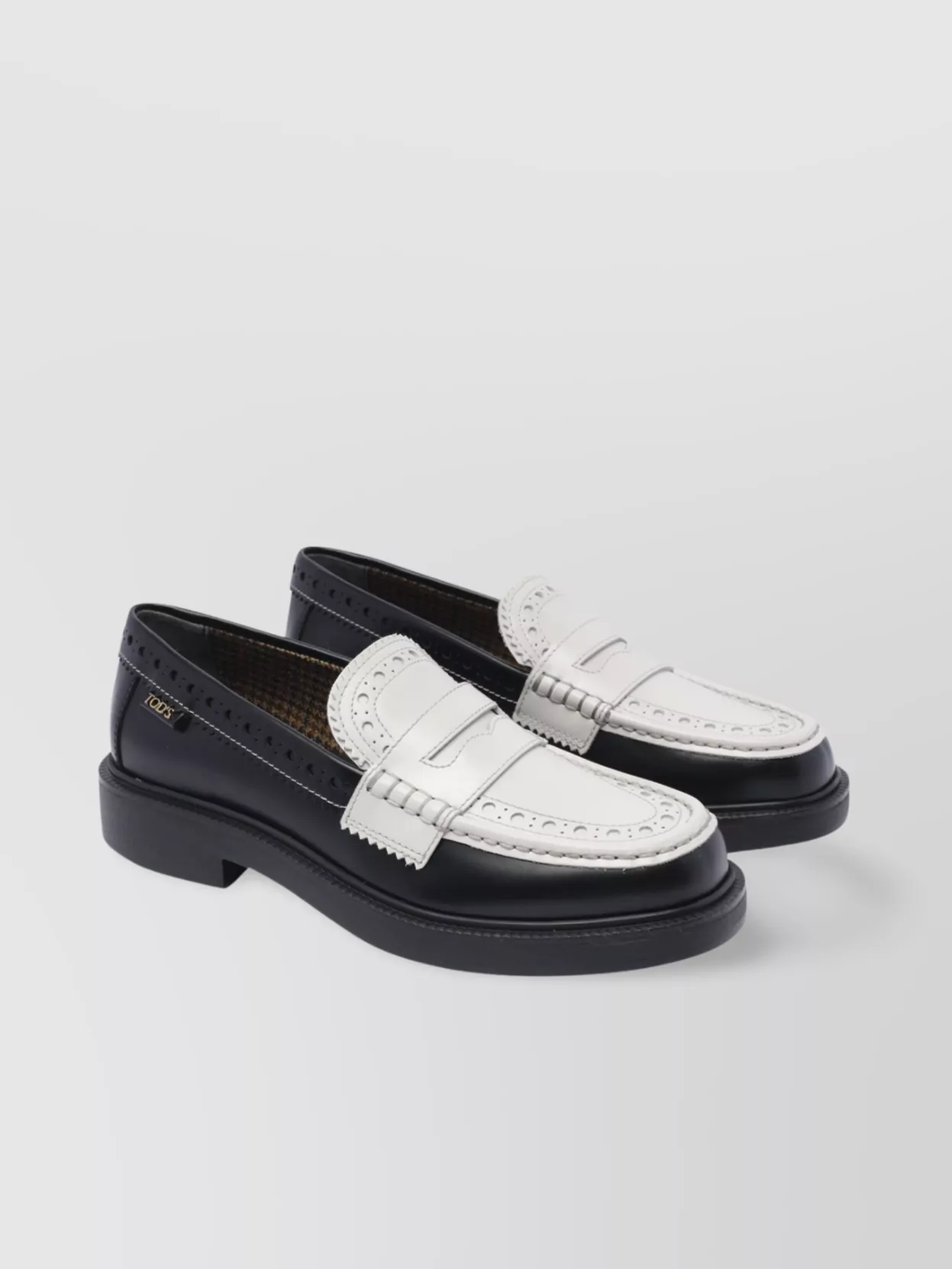 Tod's Brogue-trim Leather Loafers