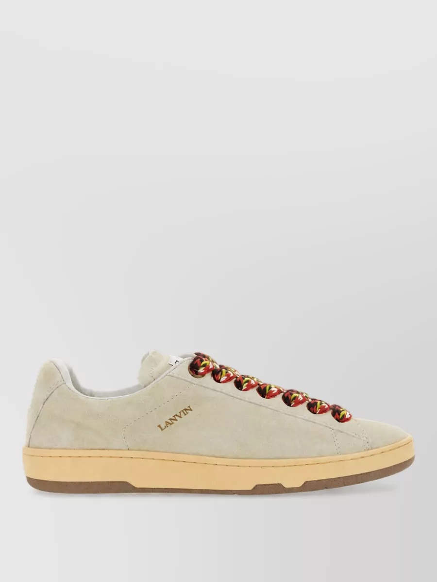 Lanvin Leather Lace-Up Sneakers