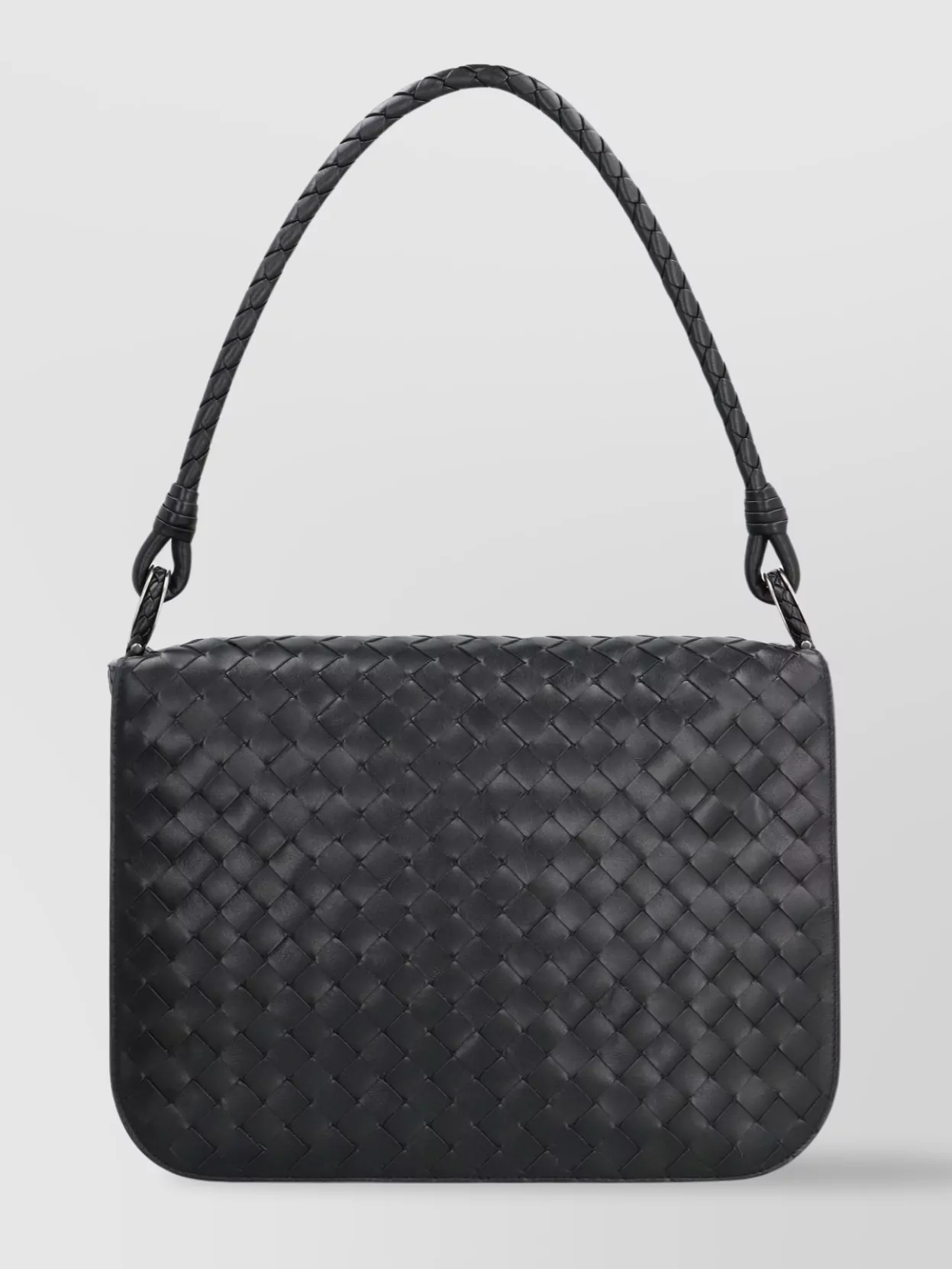 Bottega Veneta Leather Messenger Bag With Adjustable Shoulder Strap
