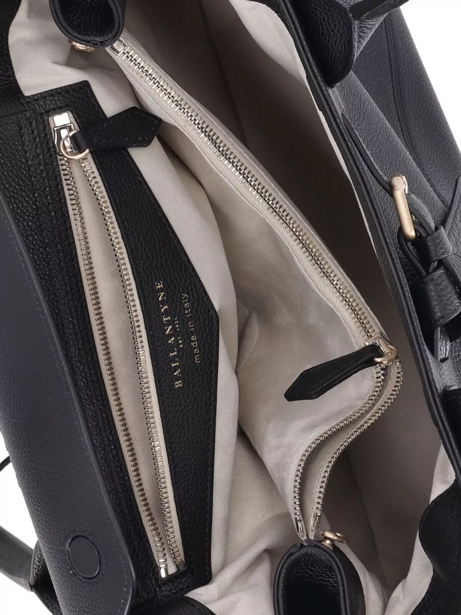 Ballantyne Tote Bag Structured Shape Detachable Strap Handles