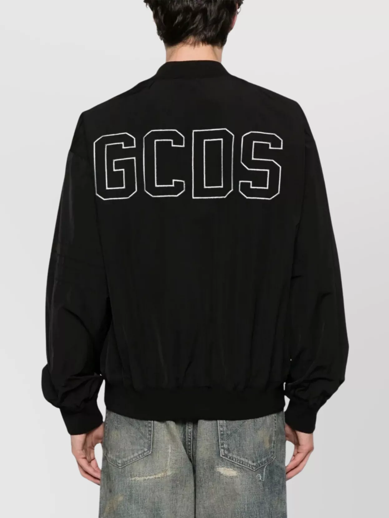 Gcds Nylon Varsity Bomber Jacket