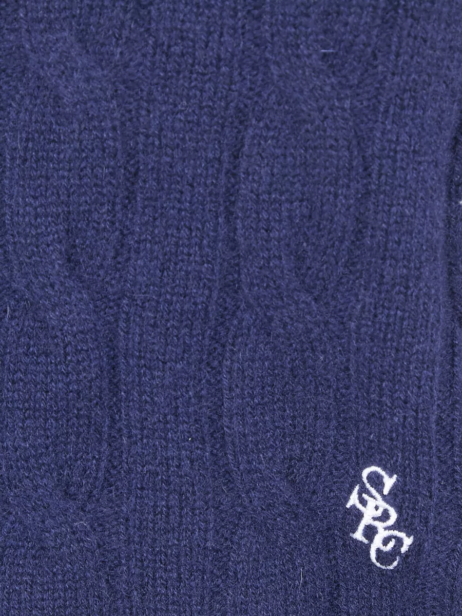 Sporty & Rich Cable-Knit Cashmere Sweater
