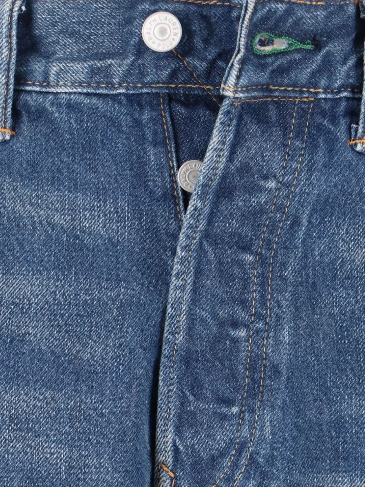 Polo Ralph Lauren Straight Leg Trousers Distressed Finish