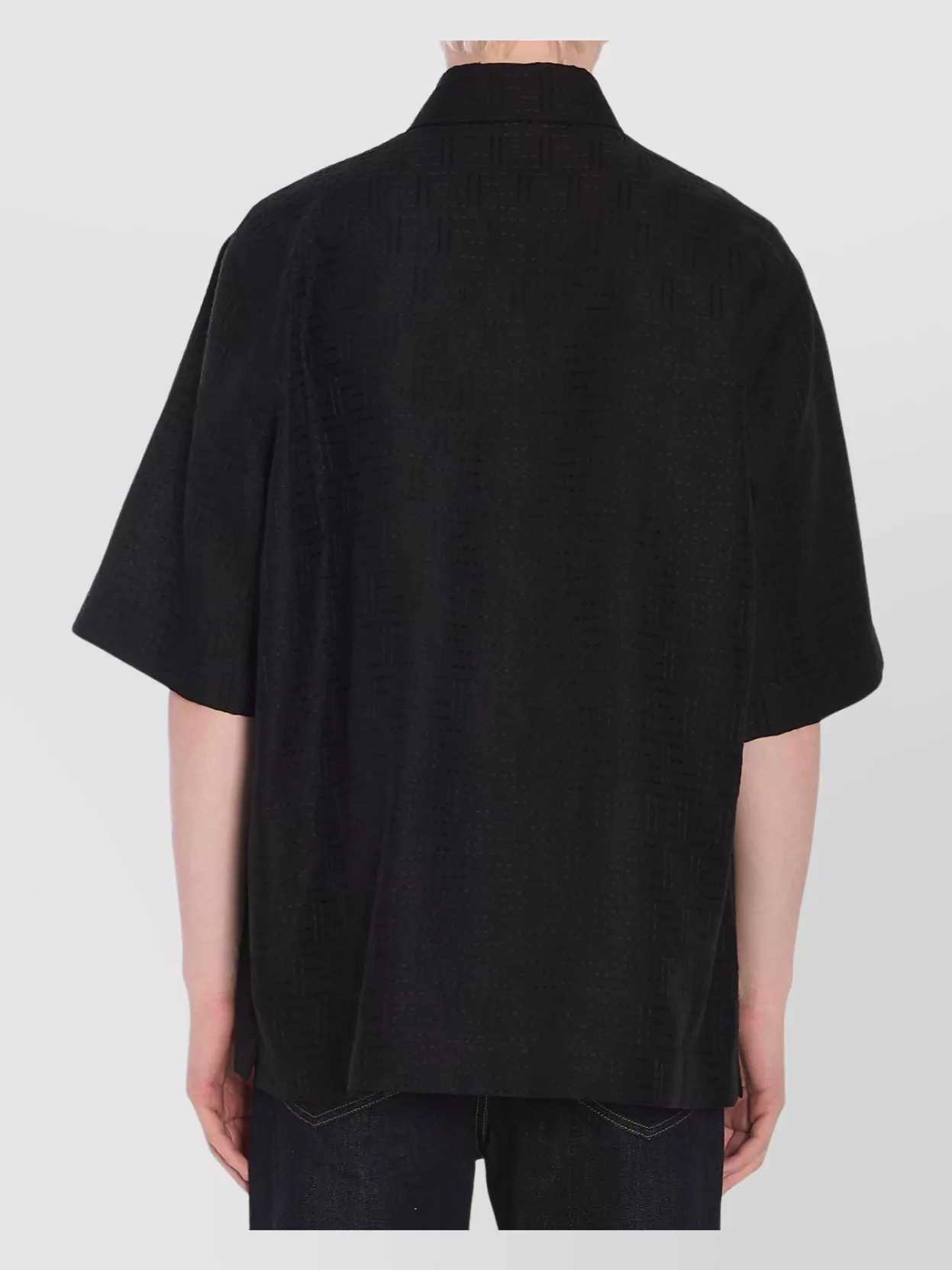 Fendi Oversized Jacquard Linen Shirt
