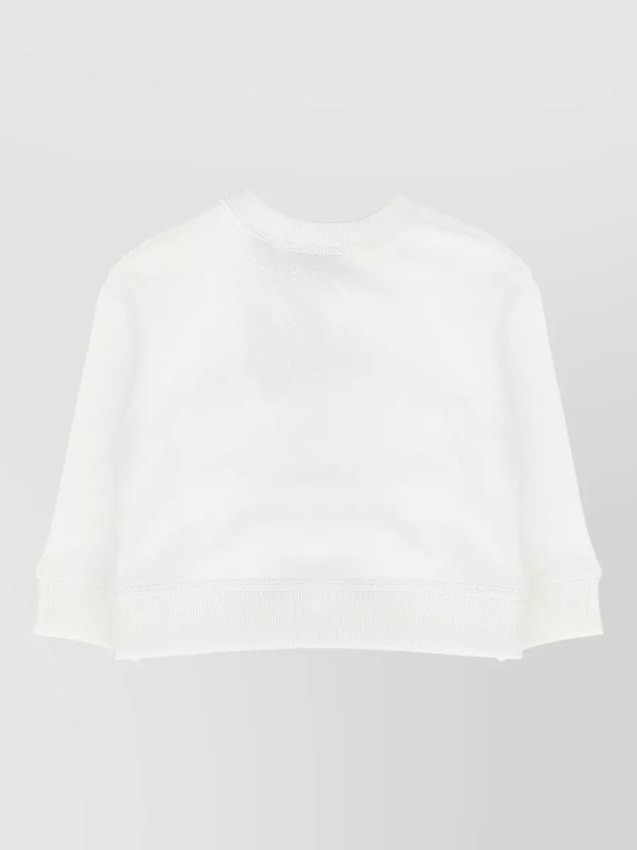 Burberry Printed Cotton Crewneck Sweatshirt