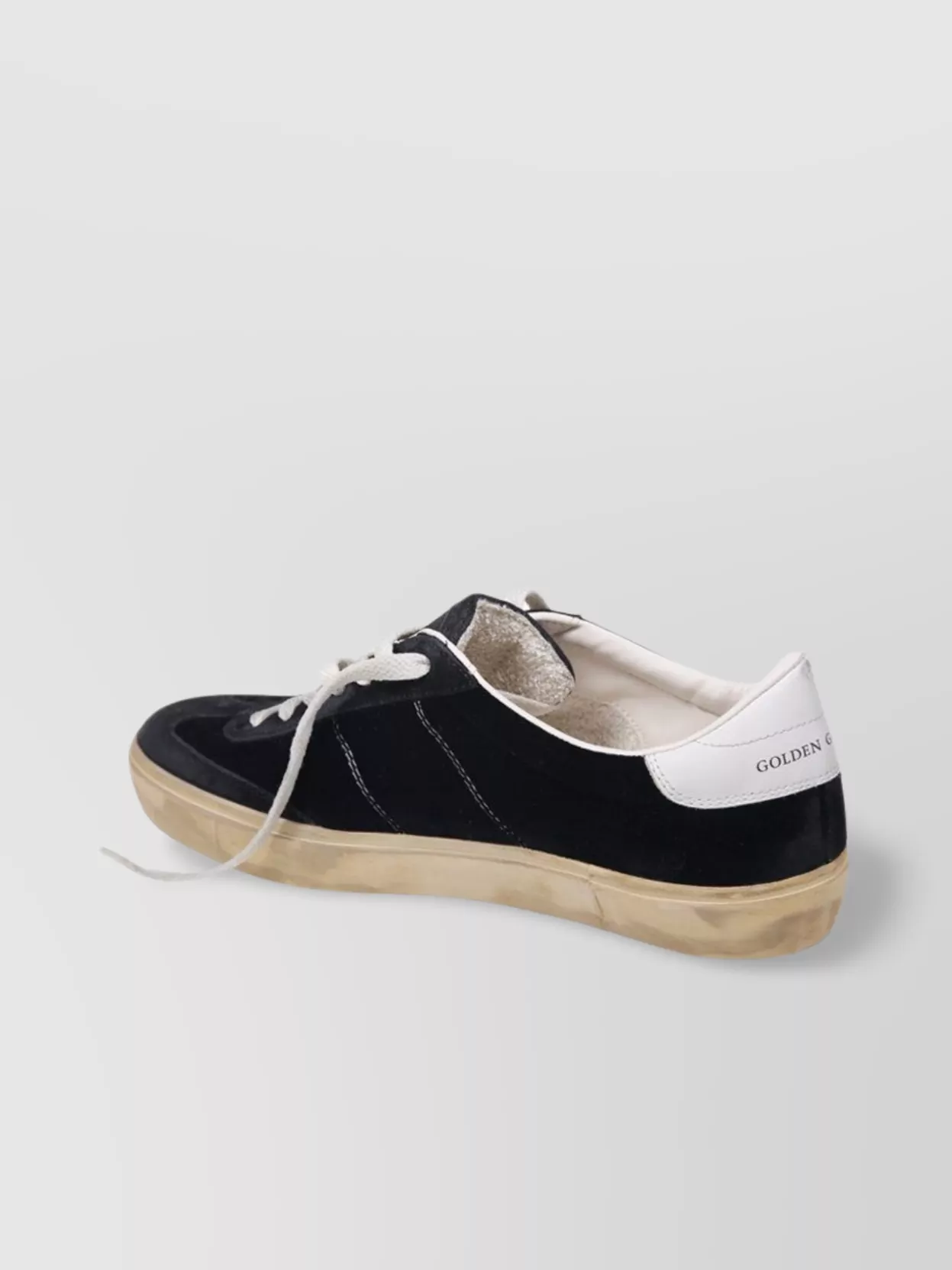Golden Goose Velvet Suede Round Toe Sneakers