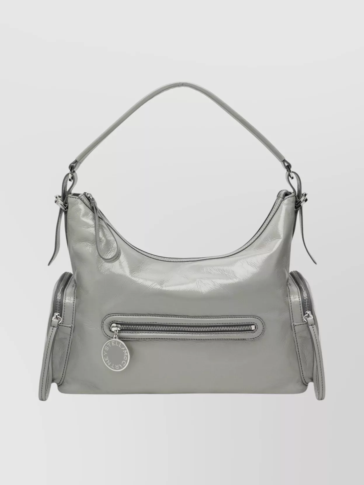 Stella Mccartney Dartmoor Shoulder Bag Adjustable Strap In Gray
