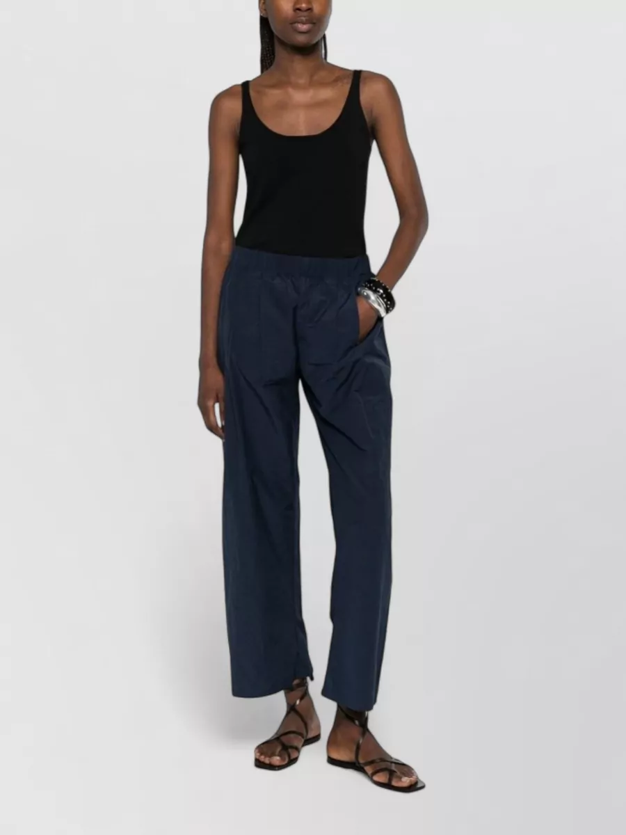 Apuntob Crinkled Wide-Leg Trousers