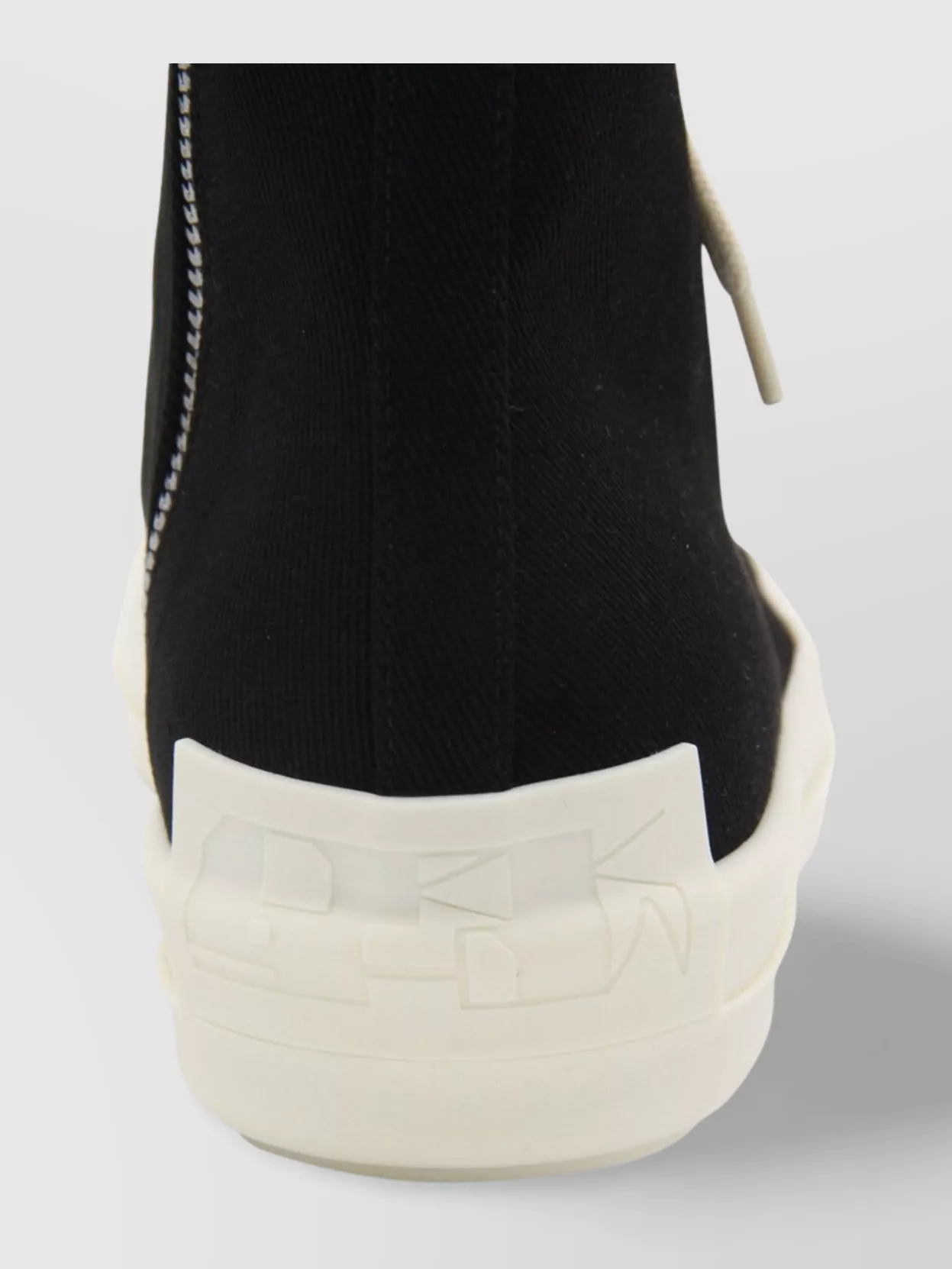 Rick Owens Drkshdw High-top Round Toe Rubber Sole Sneakers