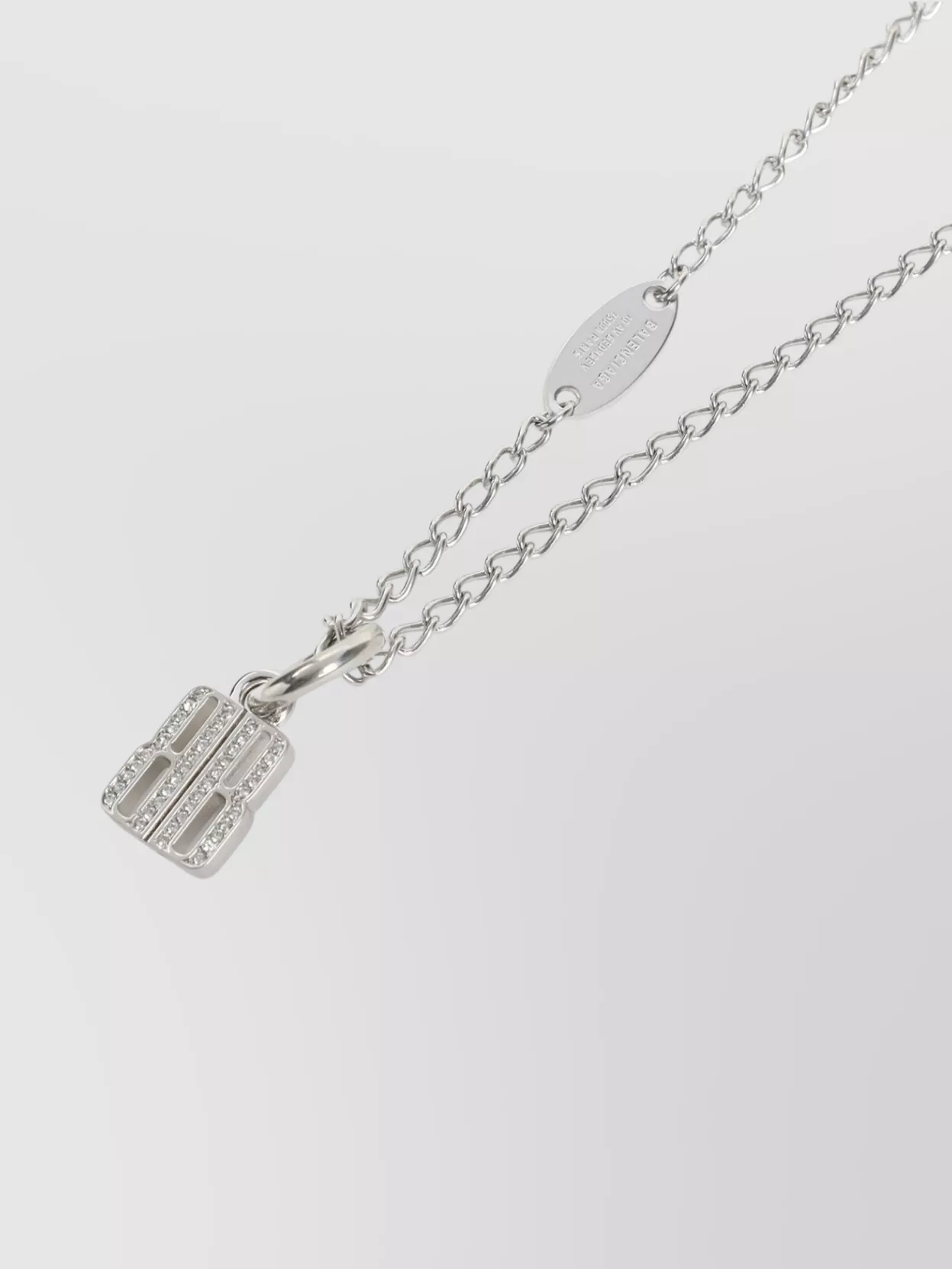 Balenciaga Delicate Chain Link Pendant Necklace