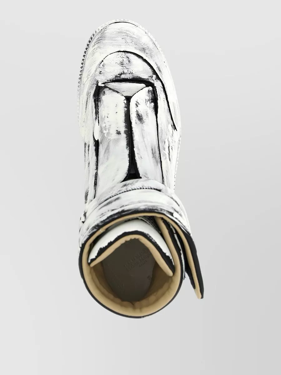 Maison Margiela Leather High-Top Sneakers