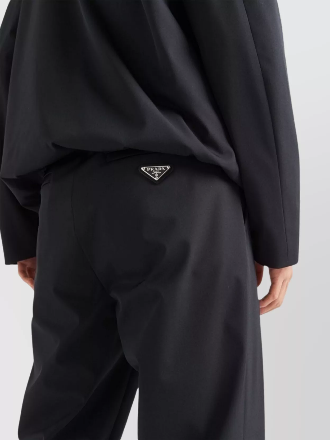 Prada Stretch Trousers With Elastic Waistband And Pockets