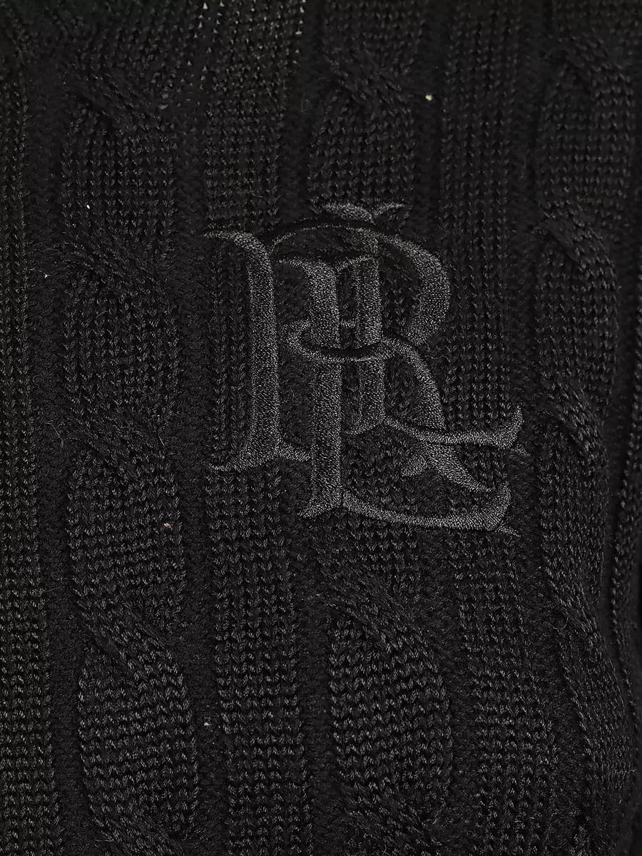 Lauren Ralph Lauren Cable-Knit Slim-Fit Long-Sleeve Sweater