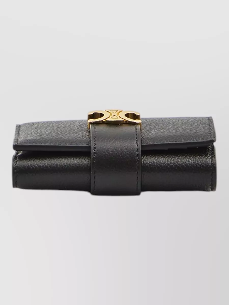 Celine Leather Fine Strap Wallet
