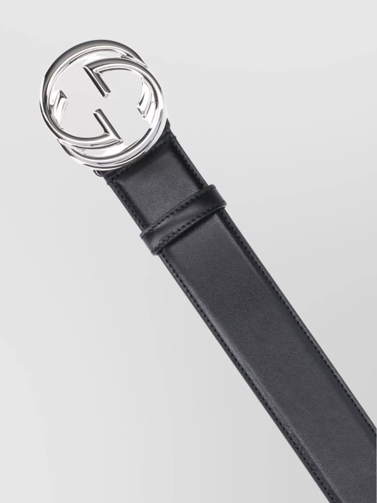 Gucci Adjustable Metal Buckle Smooth Finish Belts