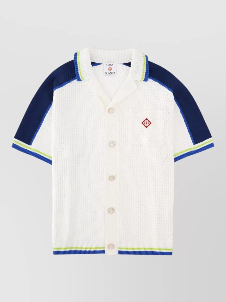 Casablanca crochet logo t-shirt