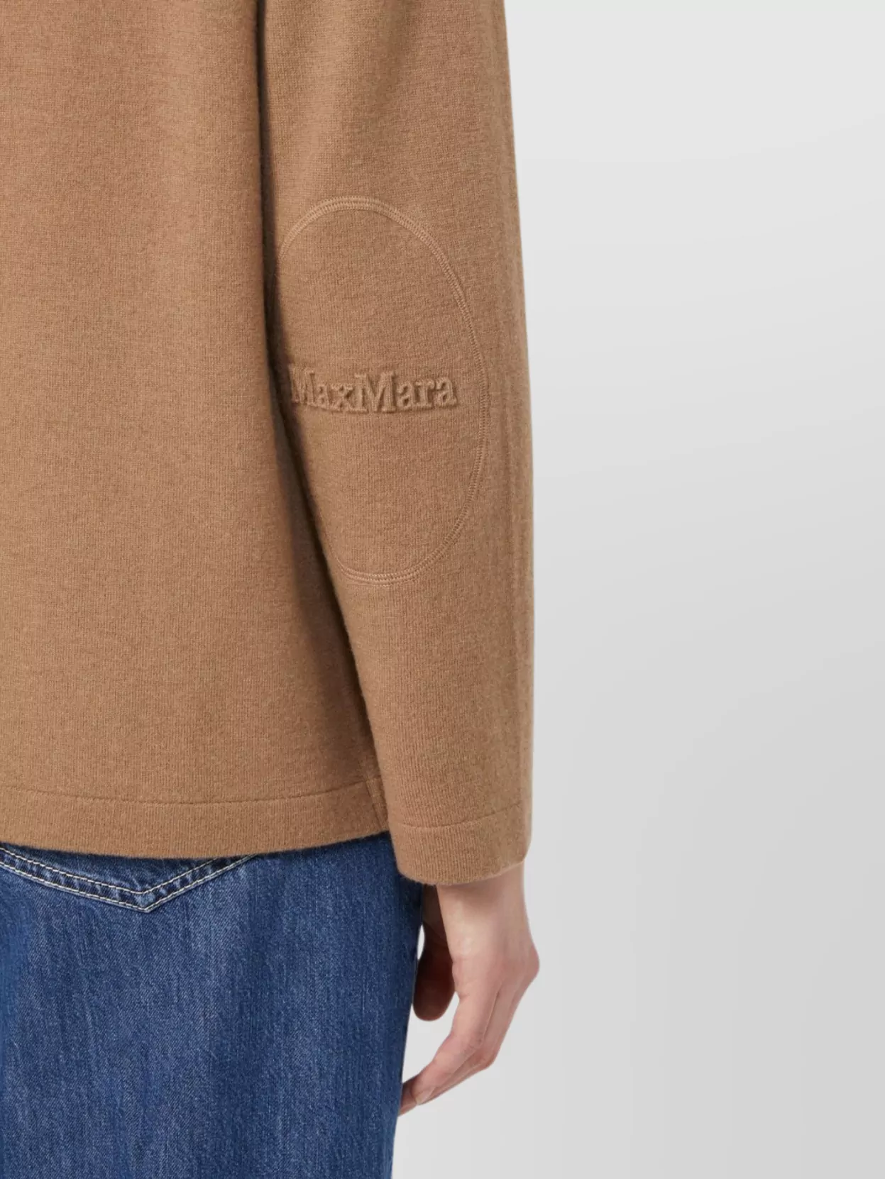 S Max Mara Drawstring Hood Wool Hoodie With Pockets