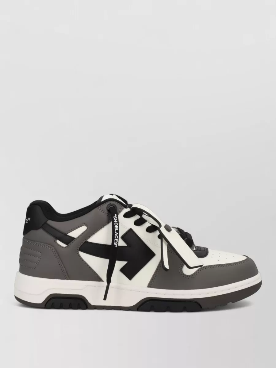 Off-White Leather Low-Top Sneakers