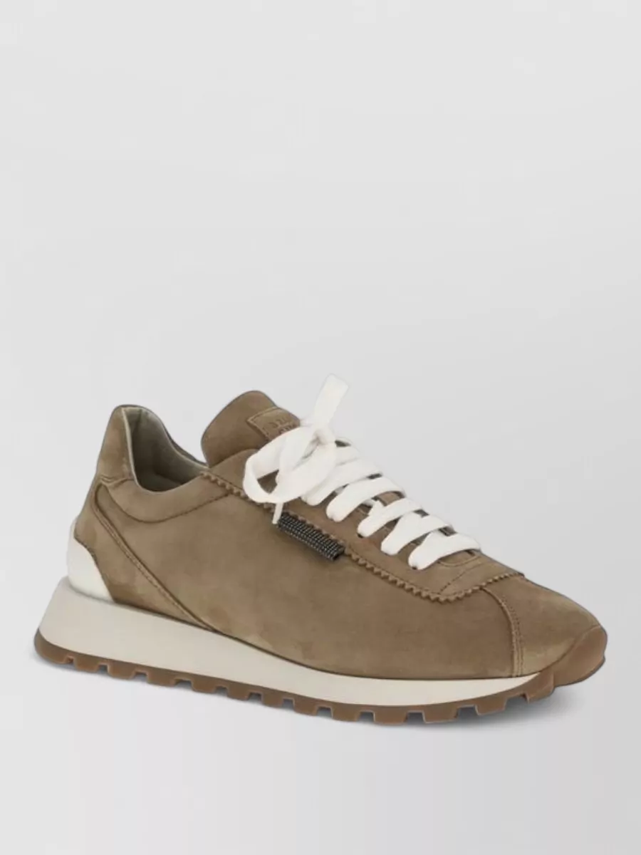 Brunello Cucinelli rubber platform low-top sneakers