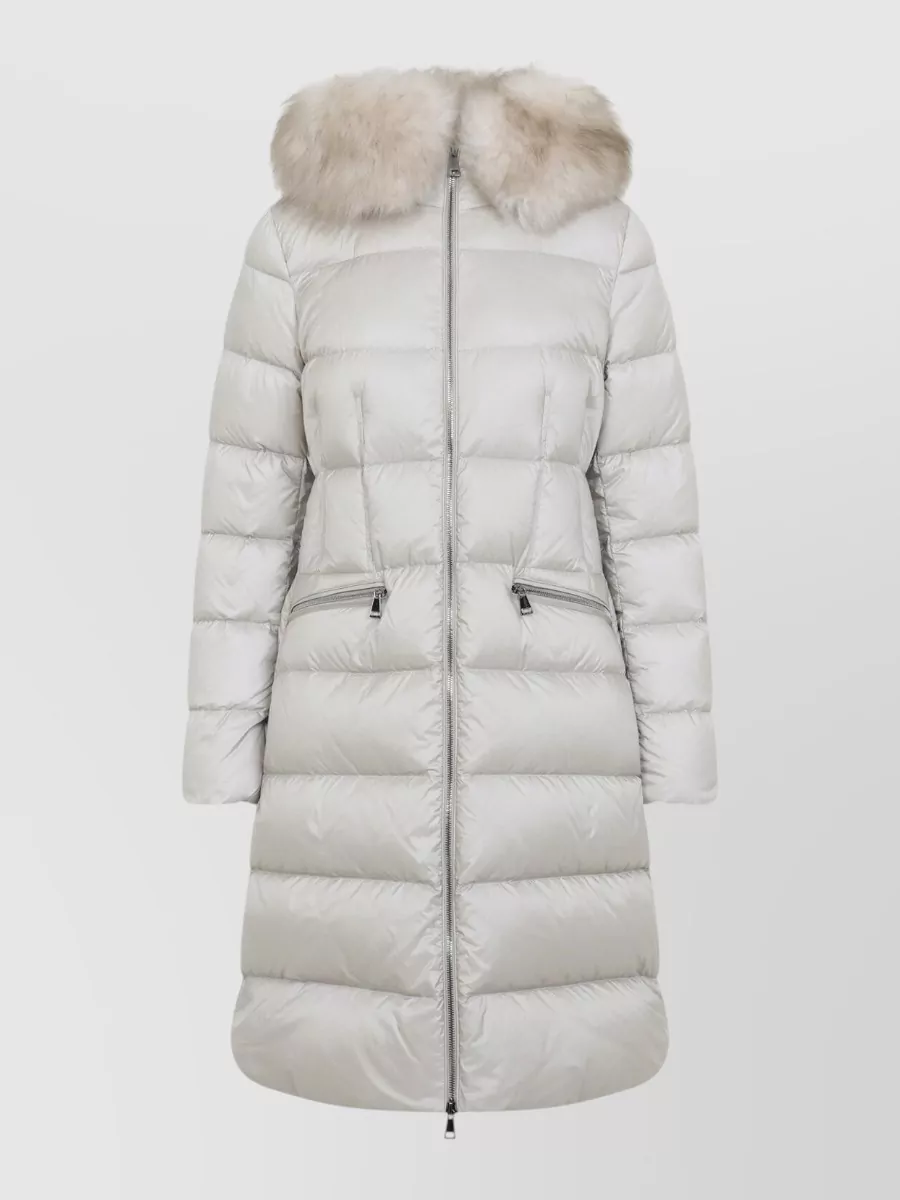 Moncler down quilted long puffer jacket