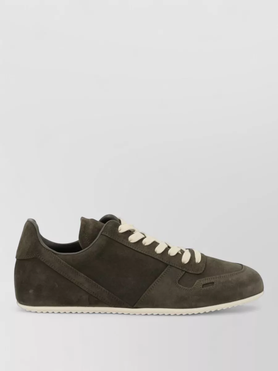 Rick Owens Leather Low-Top Sneakers