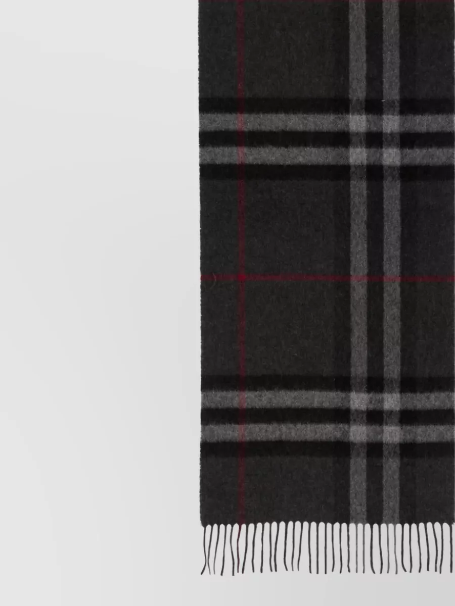Burberry cashmere checked scarf
