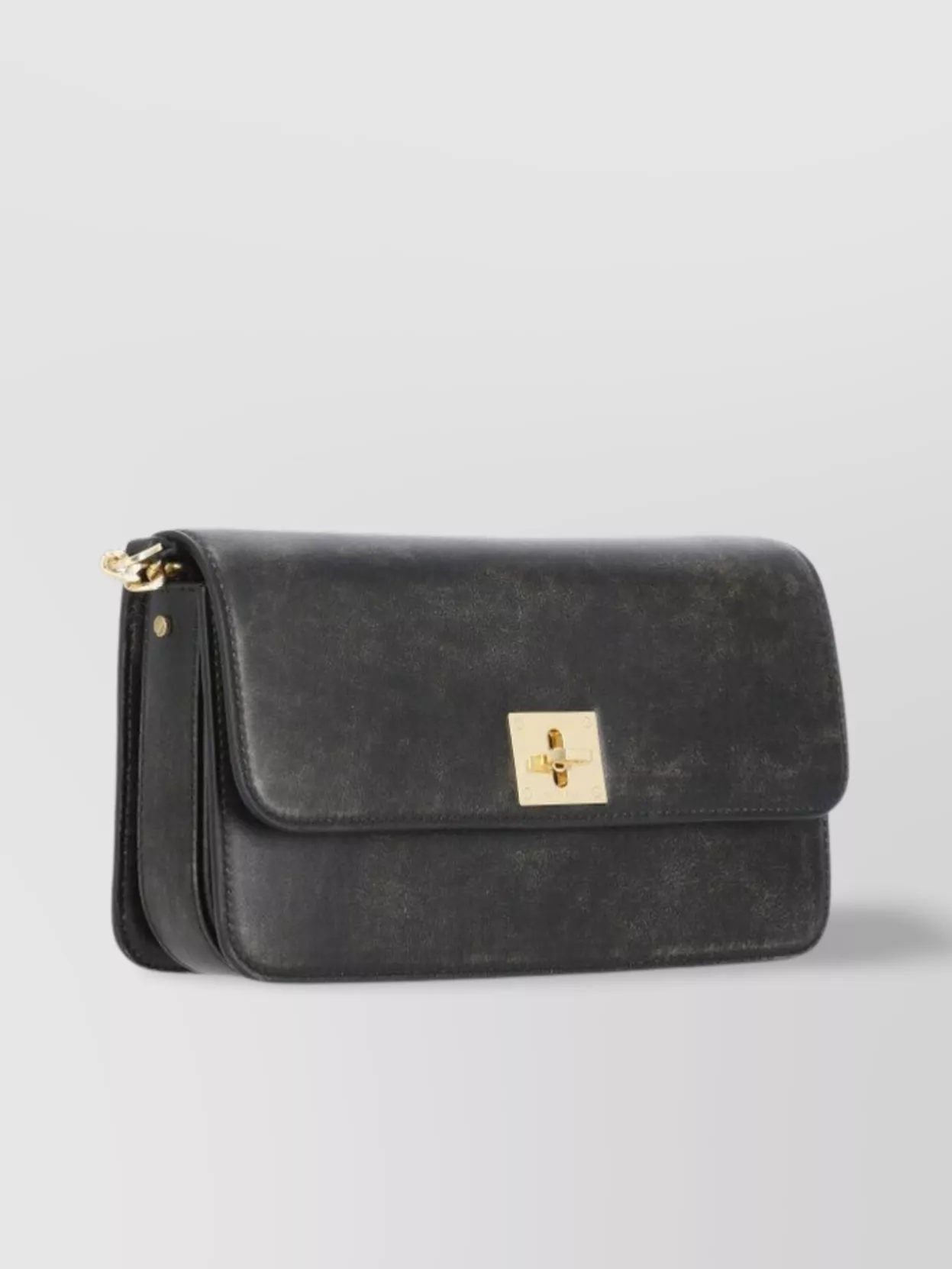 Golden Goose Rectangular Leather Chain Shoulder Bag