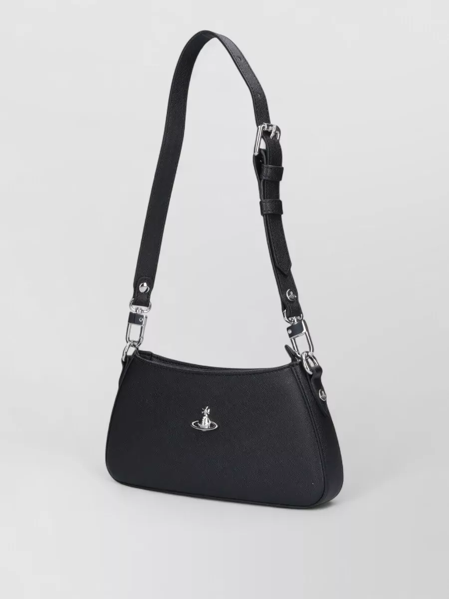 Vivienne Westwood Shoulder Bag Adjustable Strap Silver Tone Hardware
