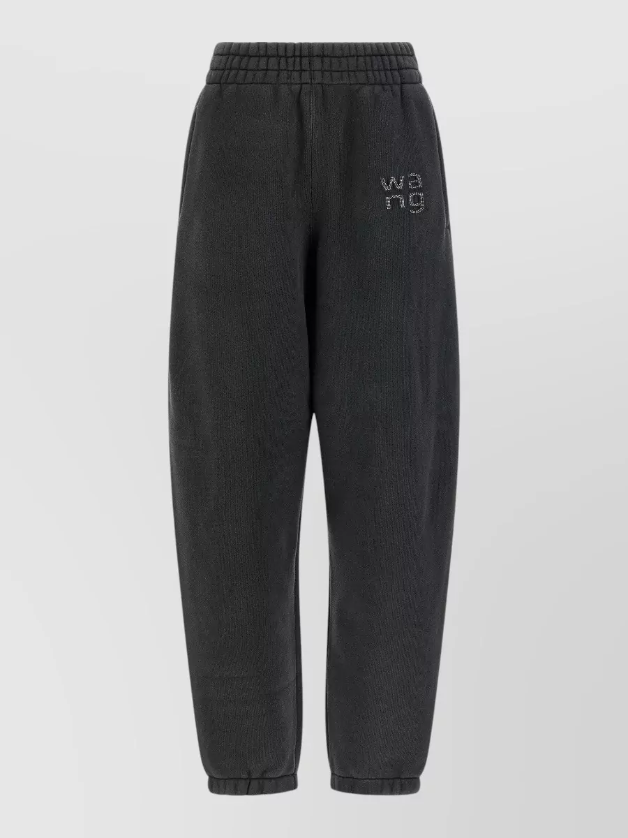 Alexander Wang logo-embellished relaxed-fit jogger pants