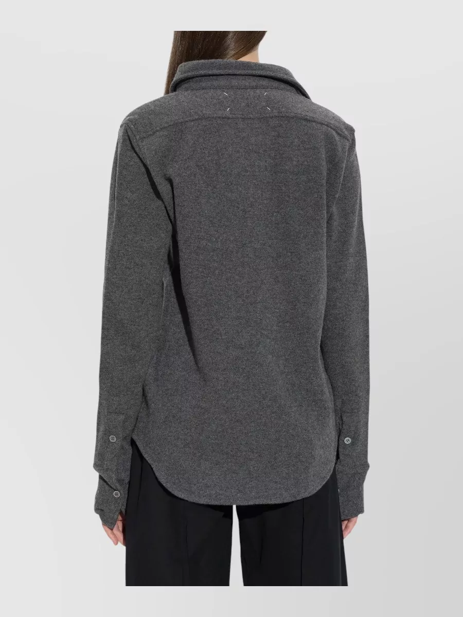 Maison Margiela Wool Long-Sleeve Shirt
