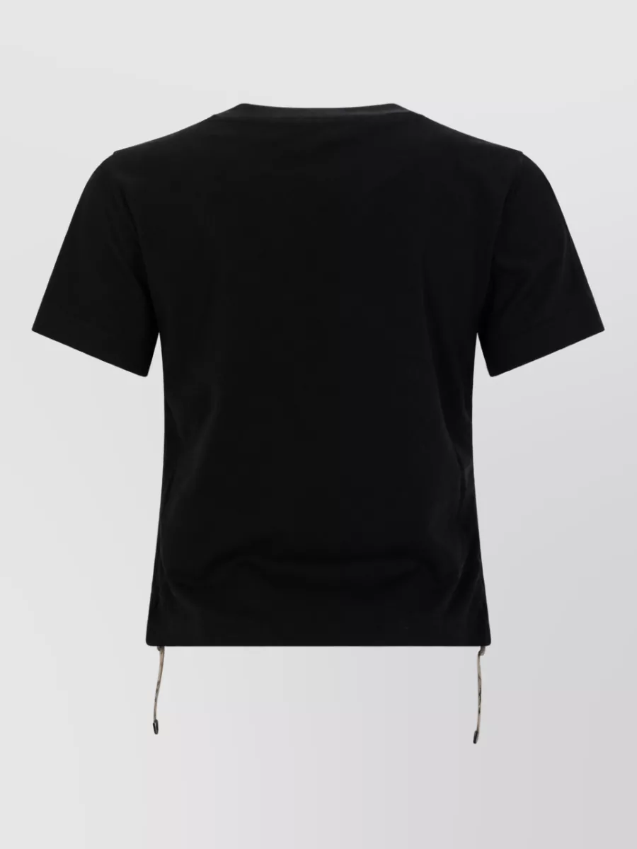 Burberry Festival Drawstring Crew Neck T Shirt