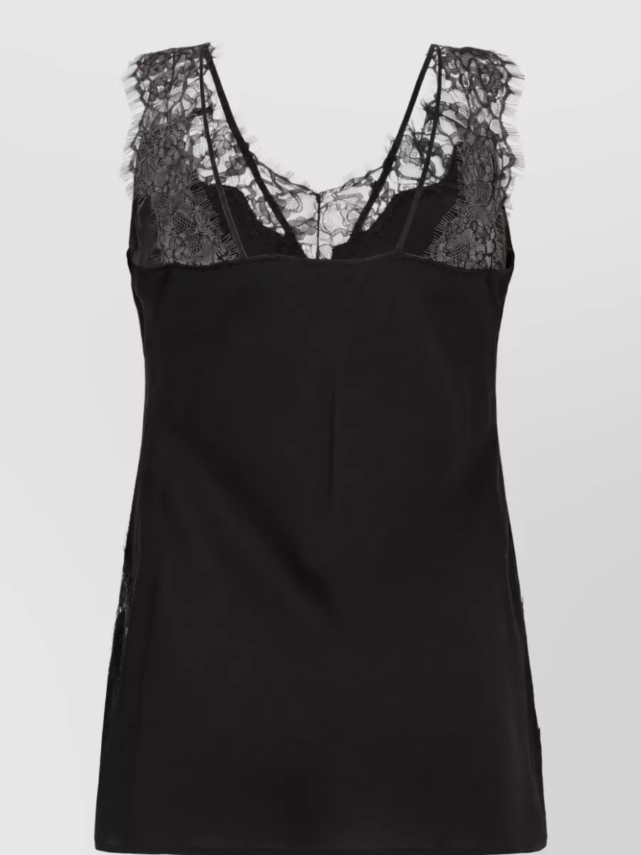 Pinko Lace Trim Camisole Top