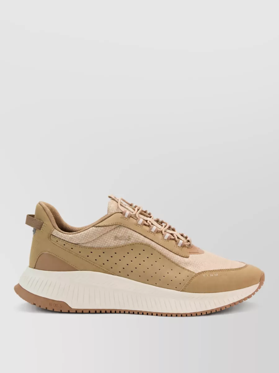 Boss Calfskin Low-Top Sneakers