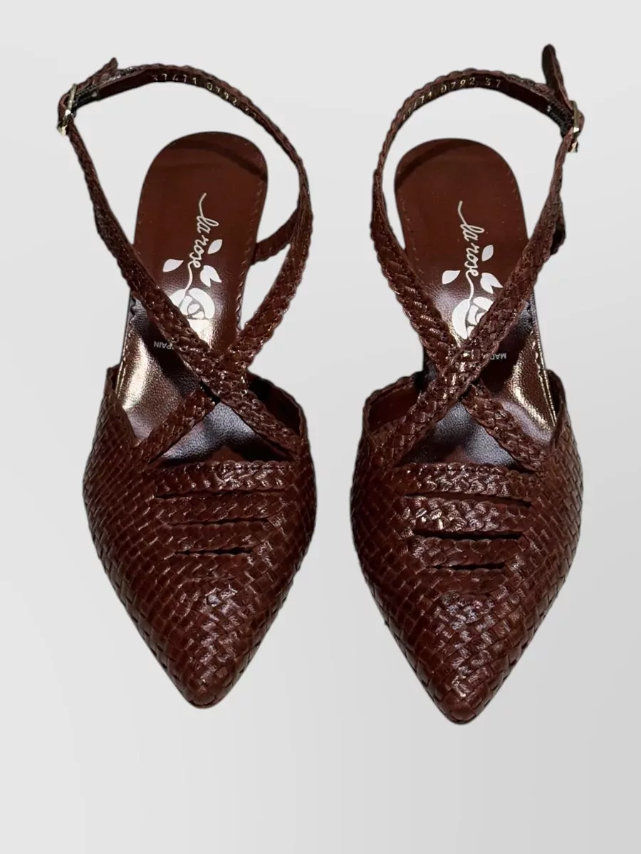 La Rose Leather Pointed Pumps