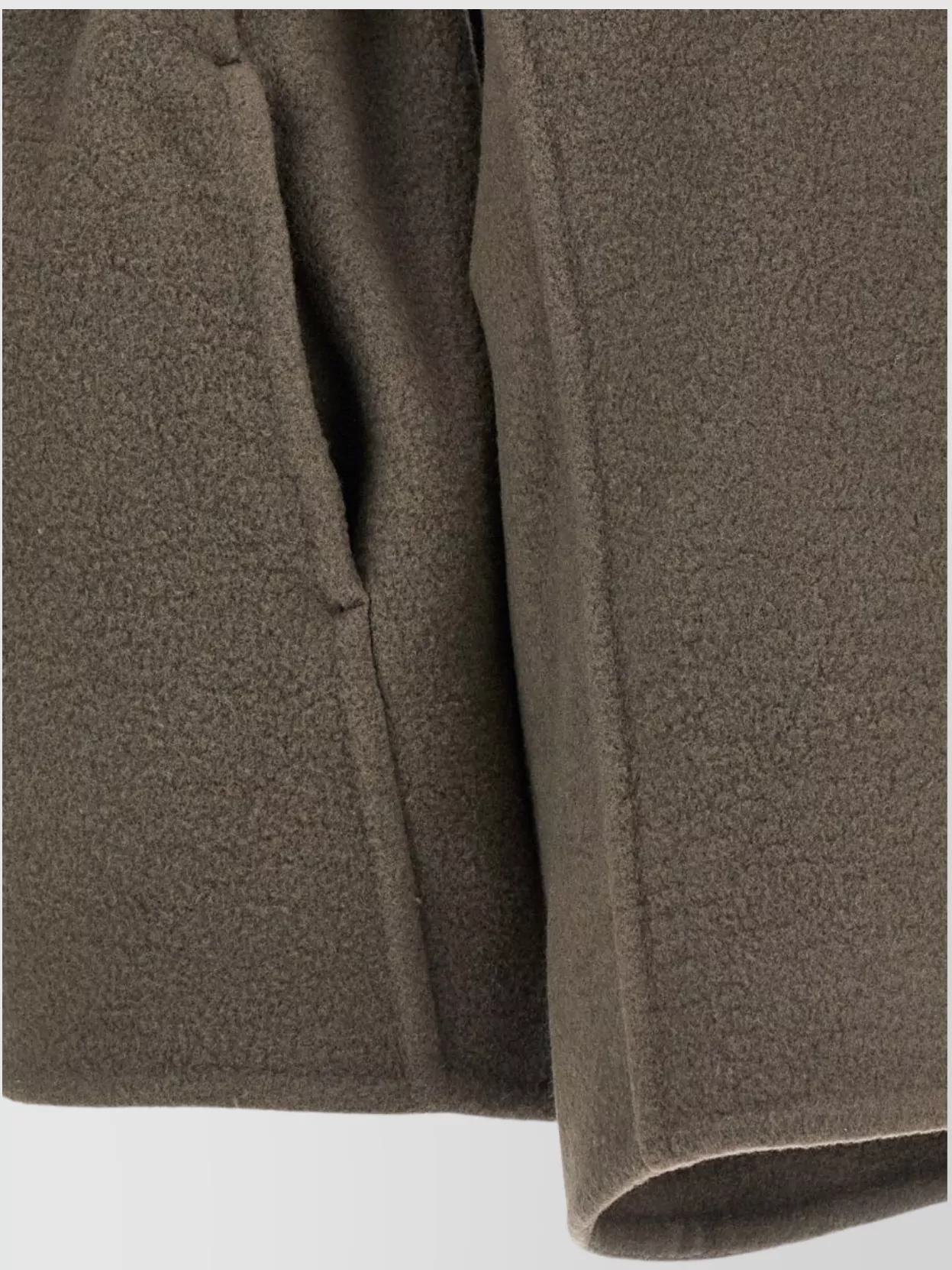 Rick Owens Asymmetric Belted Coat High Neck