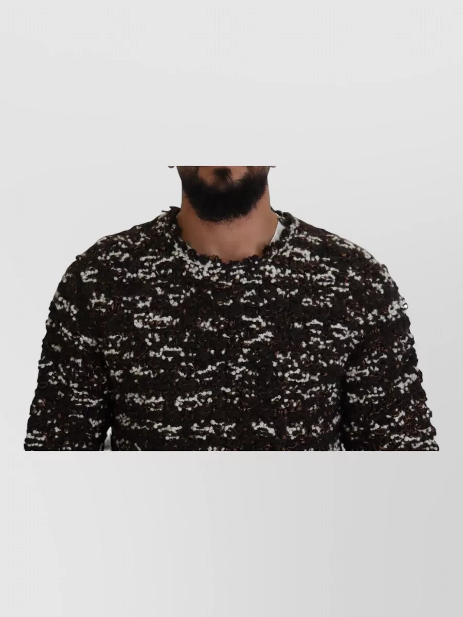 Dolce&Gabbana Wool-Blend Speckled Knitted Jumper