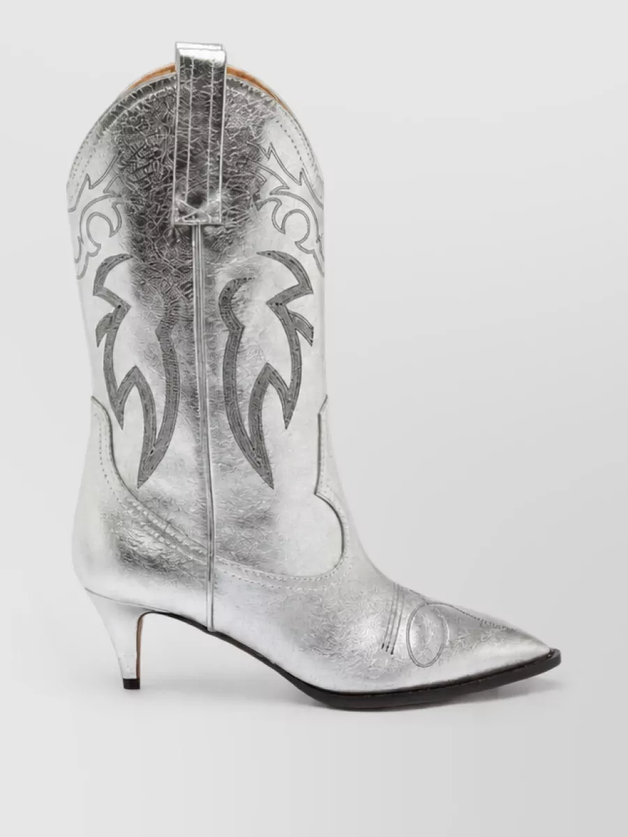 Moschino Viscose High Heel Boots