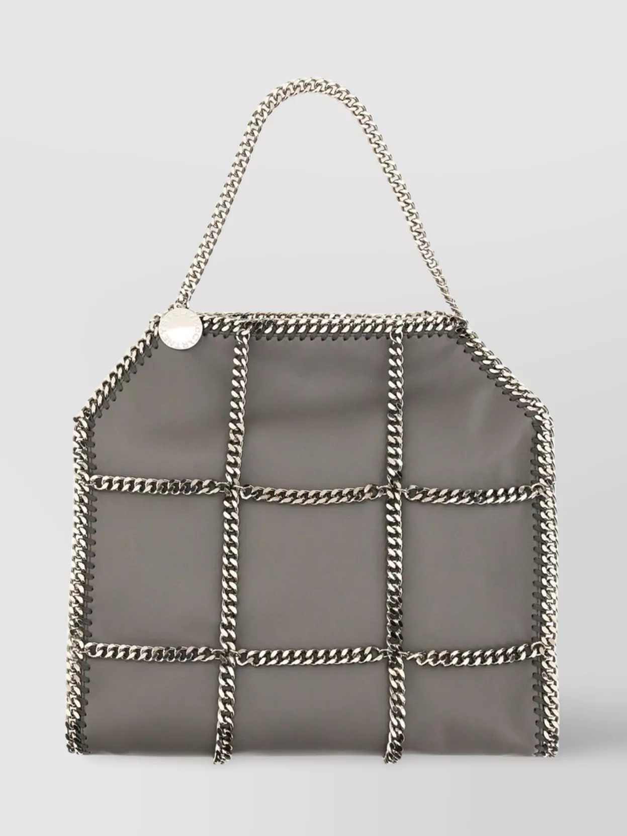 Stella Mccartney Limitededition Falabella Chain Cage Mini Tote Bag In Gray
