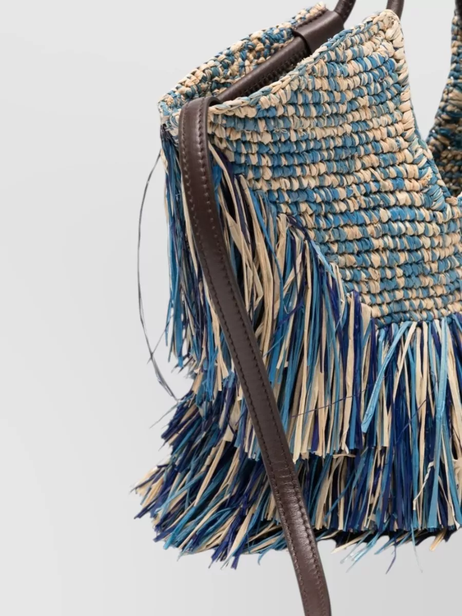 Zimmermann Raffia Fringed Tote Bag