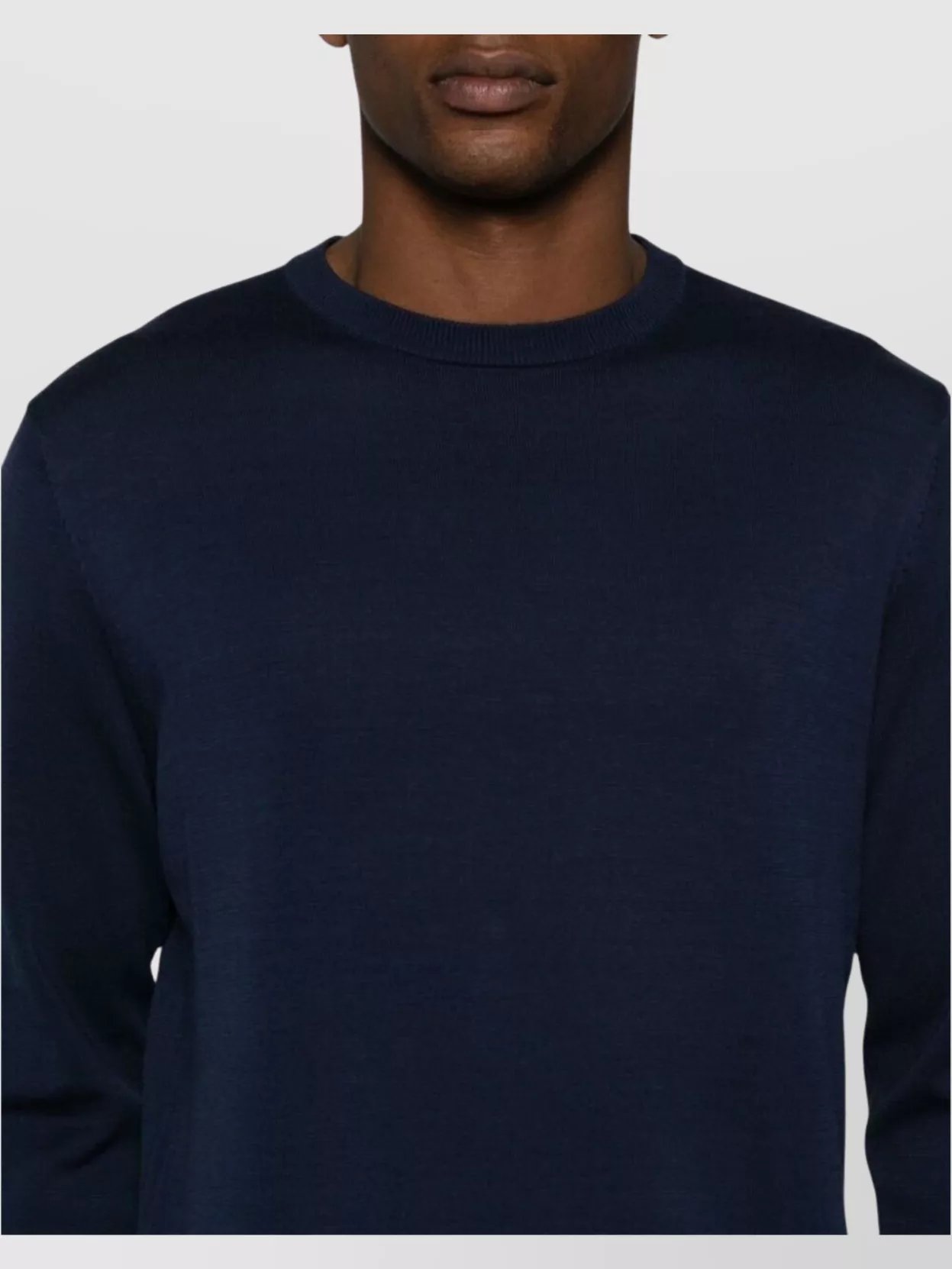 Aspesi Crew Neck Long Sleeve Ribbed Sweater