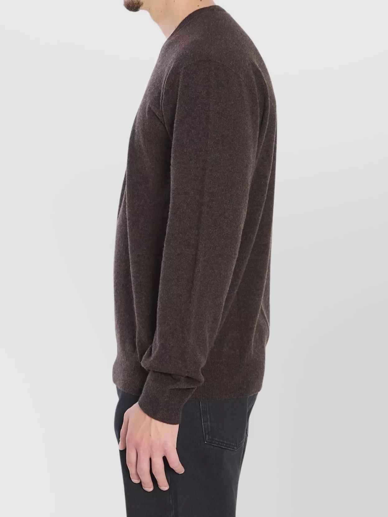 The Row Cashmere V-Neck Long Sleeve Sweater