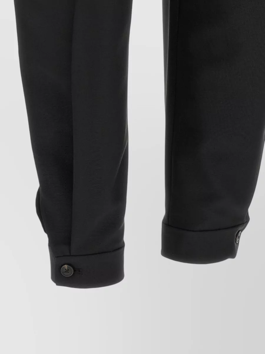 Róhe Wool Mohair High-Rise Pleated Cuffed Balloon Trousers