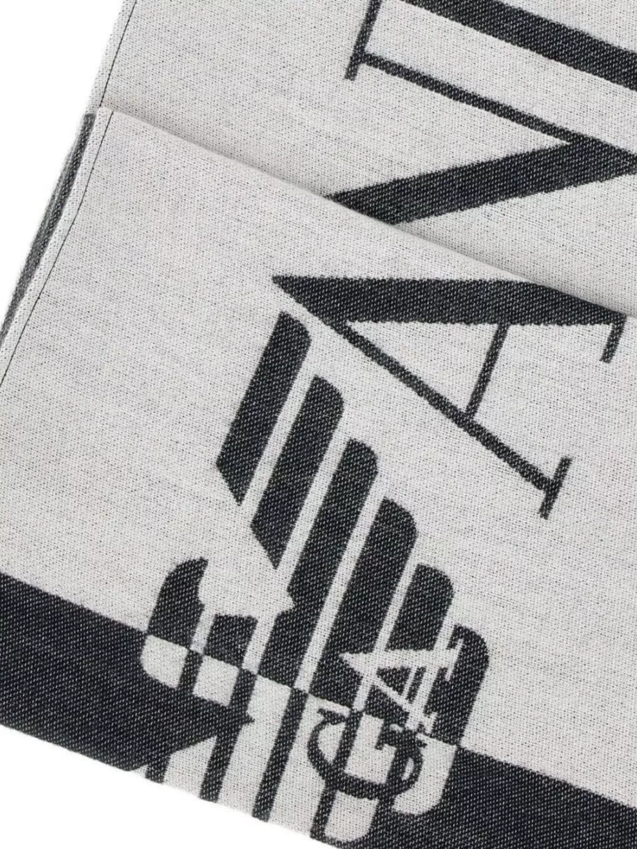 Emporio Armani Rectangular Monochrome Scarf Accessory