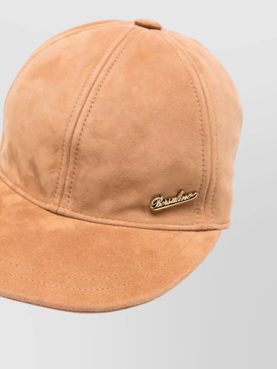 Borsalino Suede Leather Cap