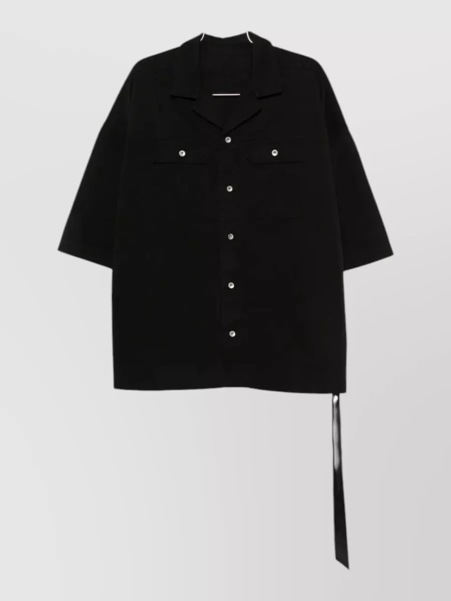 Rick Owens Drkshdw cotton oversized three quarter sleeve shirt jacket