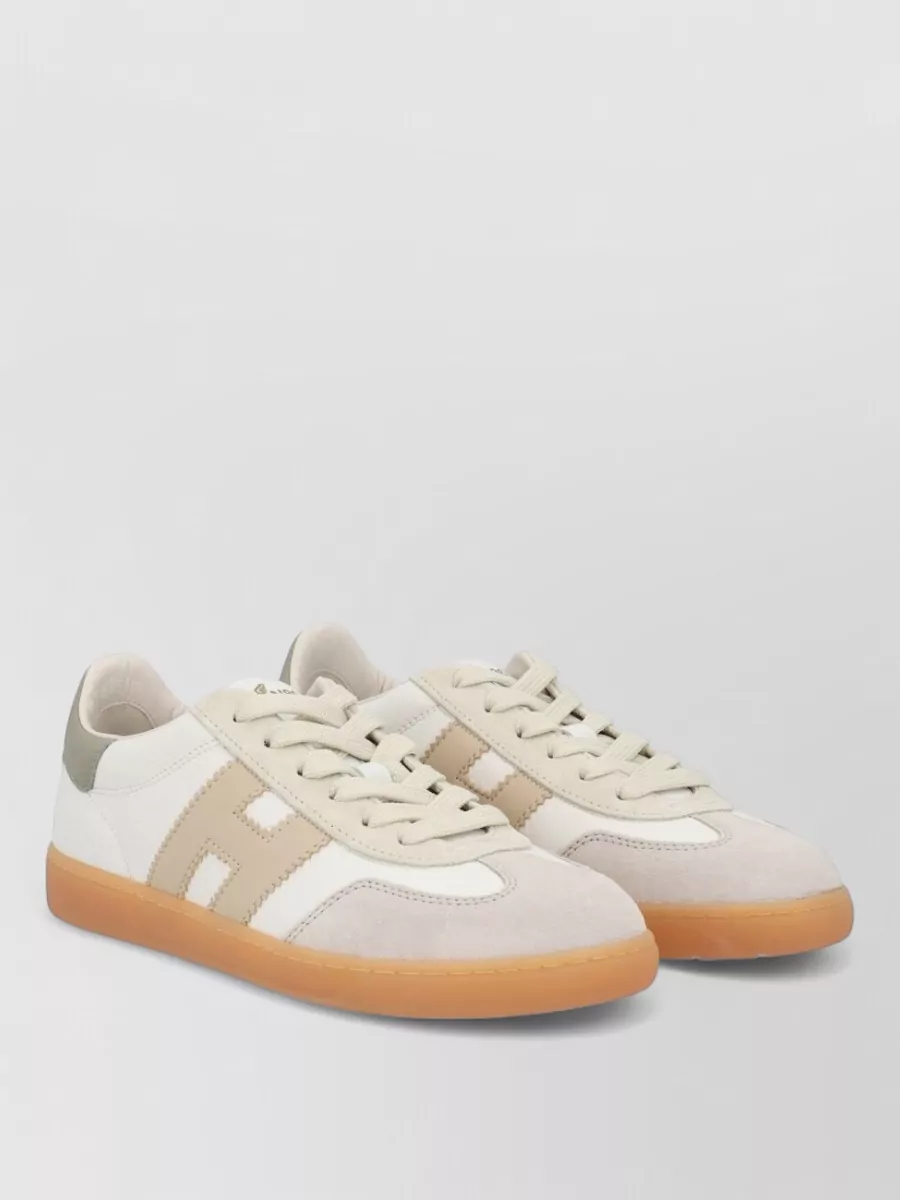Hogan Low Top Sneakers Contrast Panels Rubber Sole