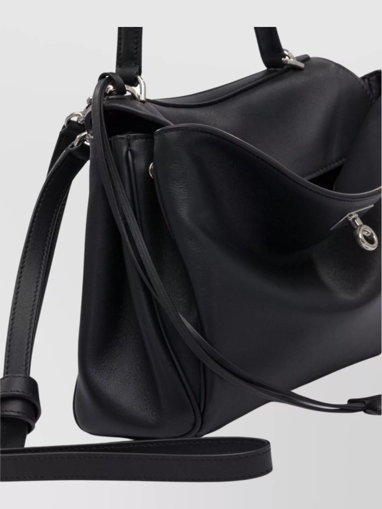 Balenciaga Strap Handle Metal Shoulder Bag