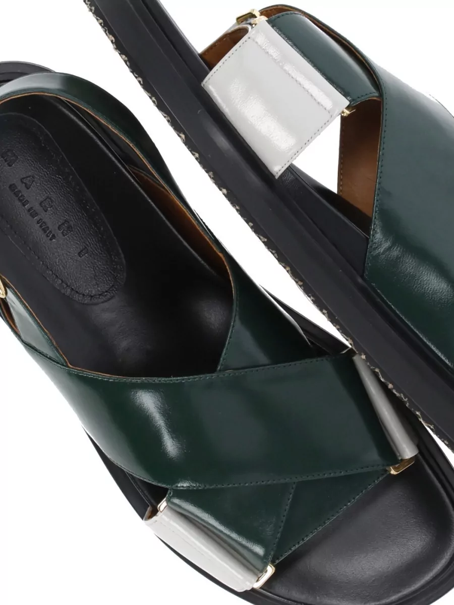 Marni Leather Flat Sandals