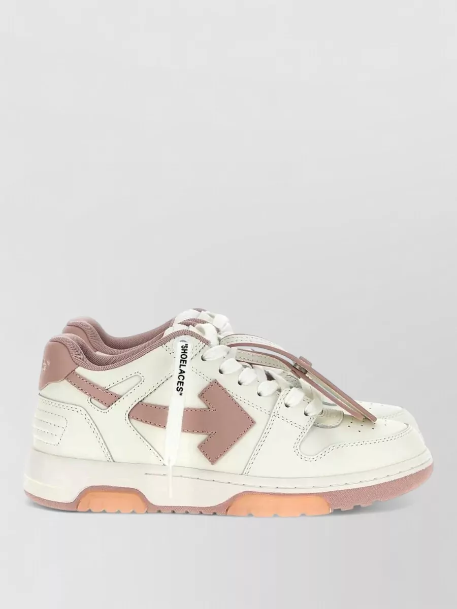 Off-White Leather Low-Top Sneakers