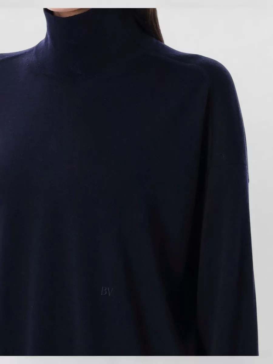 Bottega Veneta Cozy High Neck Wool Knit Sweater